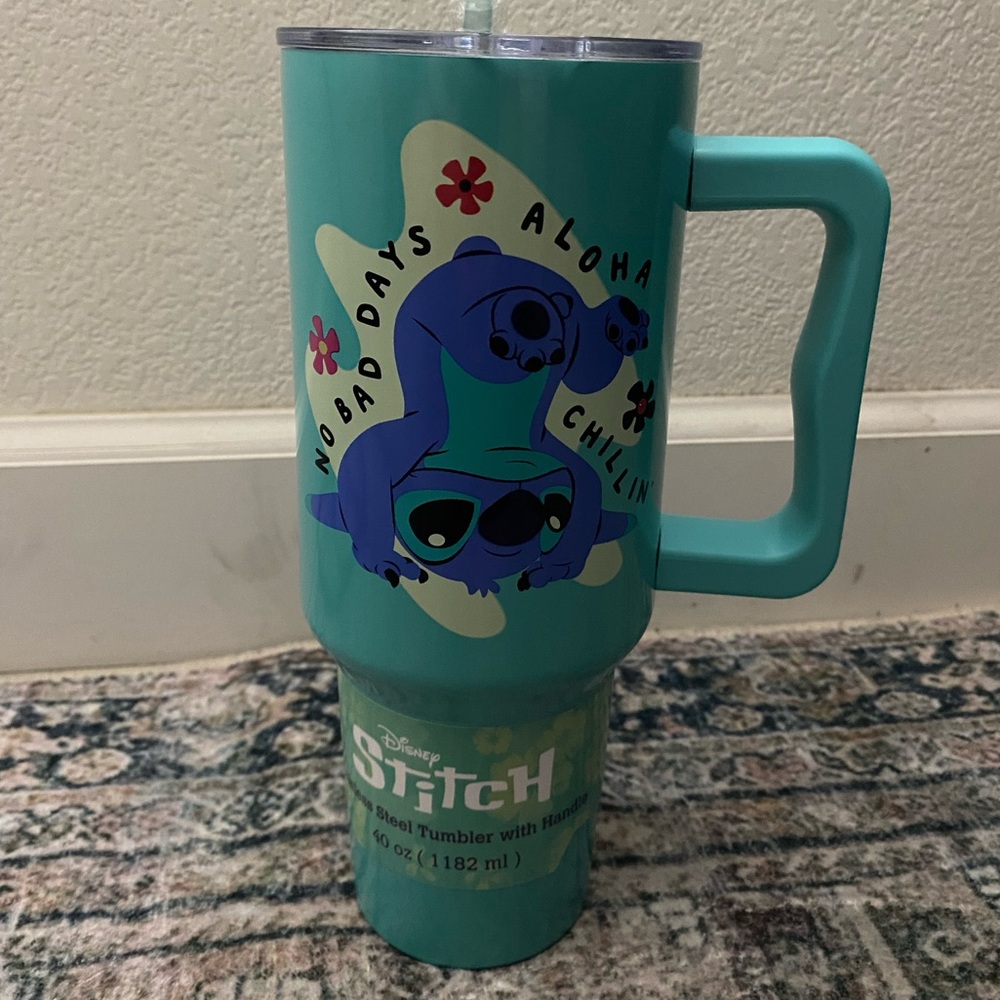 Disney Stitch 40oz Stainless Steel Tumbler with Handle